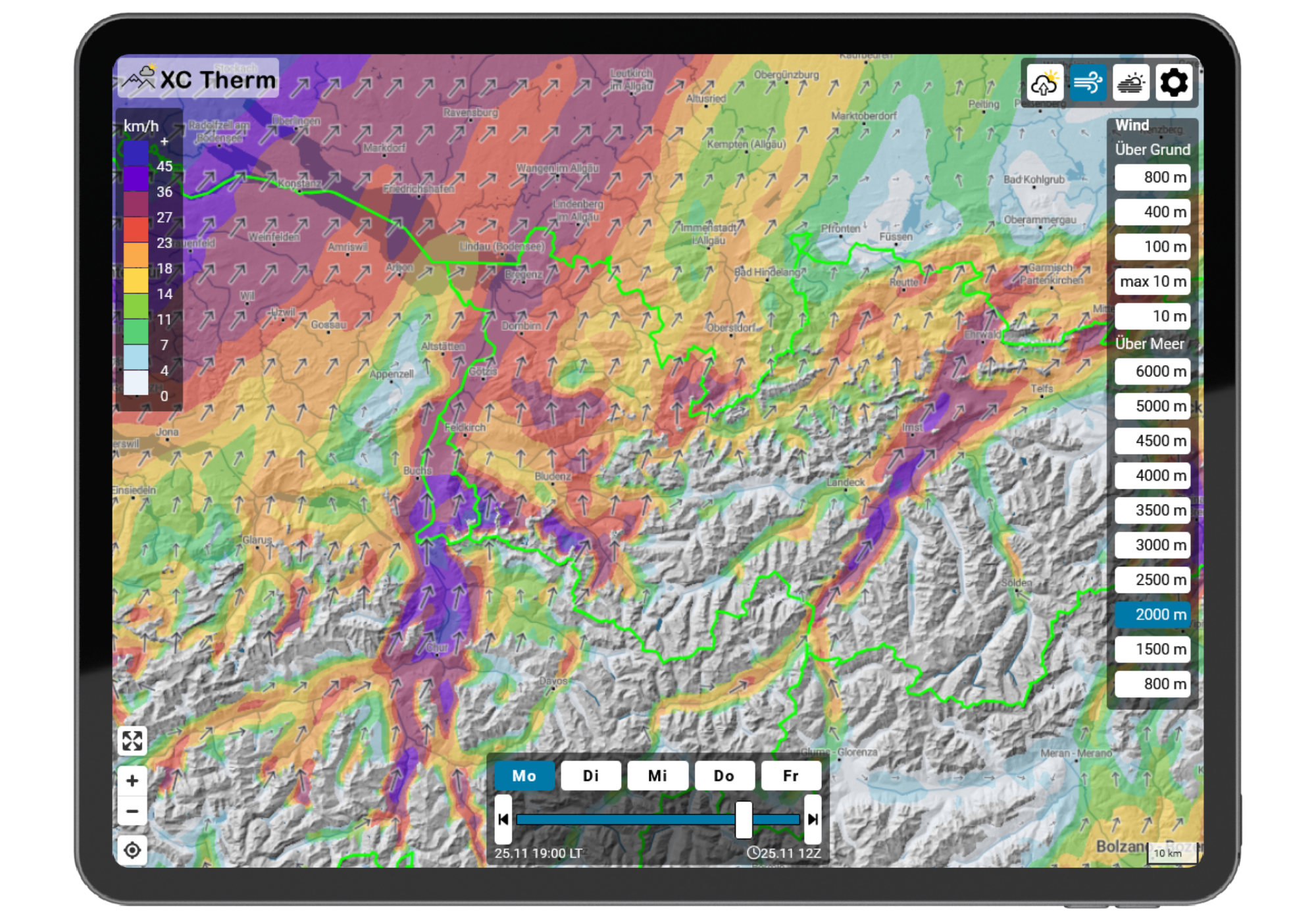 icon wind forecasts