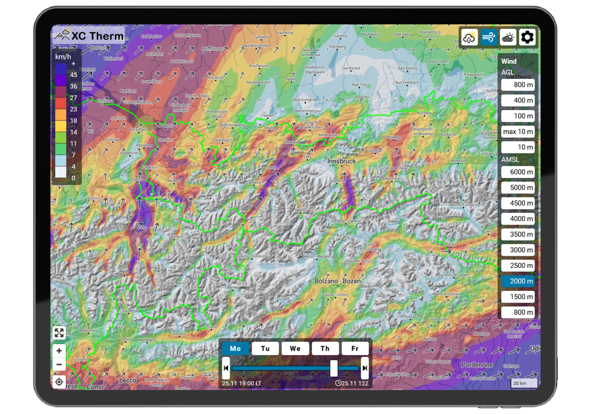 icon wind forecasts