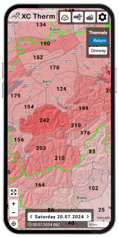 thermal overview map